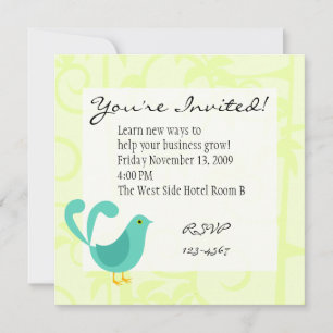 Invitación Aves de un árbol