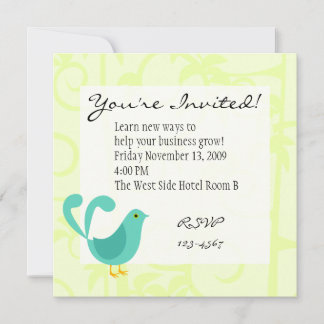 Invitación Aves de un árbol