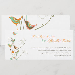 Invitación Aves De Verano Y Bodas De Piscina Invitan