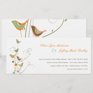 Invitación Aves De Verano Y Bodas De Piscina Invitan