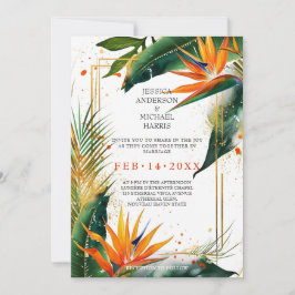 Invitación Aves del paraíso