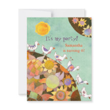 Aves en tierras floridas Fiesta de cumpleaños para