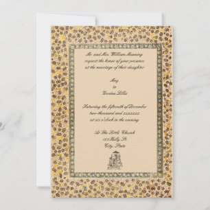 Invitación Aves indias y Boda fronterizo de Grapevine
