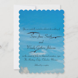 Invitación Aves invitadas a Bodas de vuelo