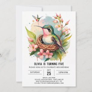 Invitación Aves para niños imprimibles