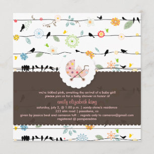 Invitación Aves PixDezines En Cabos+Minidés Ducha/Daño