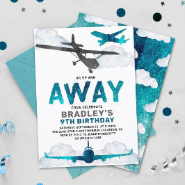 Invitación Aviación de avión Cualquier fiesta de cumpleaños p