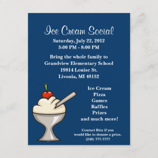 Invitación Aviador del Social del helado