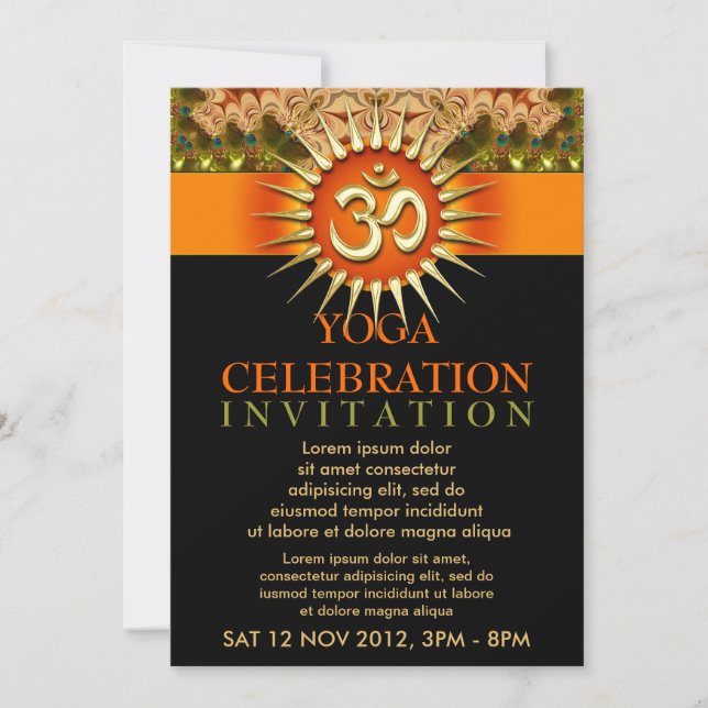 Invitación Aviador espiritual holístico del acontecimiento (Anverso)