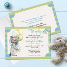 Aviador Wolf, Baby Shower a rayas