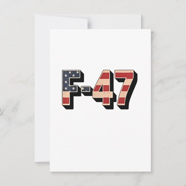 Invitación Avión de combate oficial F47 Maga F-47 Jet de comb (Anverso)
