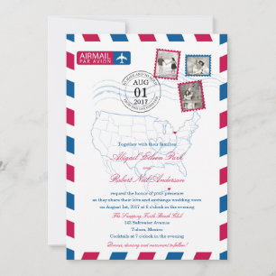Invitación Avión de Ohio a México   BODA