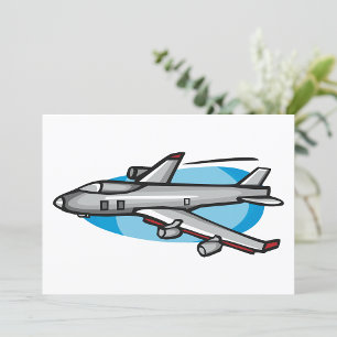 Invitación Avión de Reacción Para Fanáticos de la Aviación