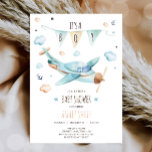 Invitación Avión Vintage Adventure It's a Boy Baby Shower<br><div class="desc">(H) ¡Una manera perfecta de invitar a sus huéspedes a su fiesta de ducha!</div>