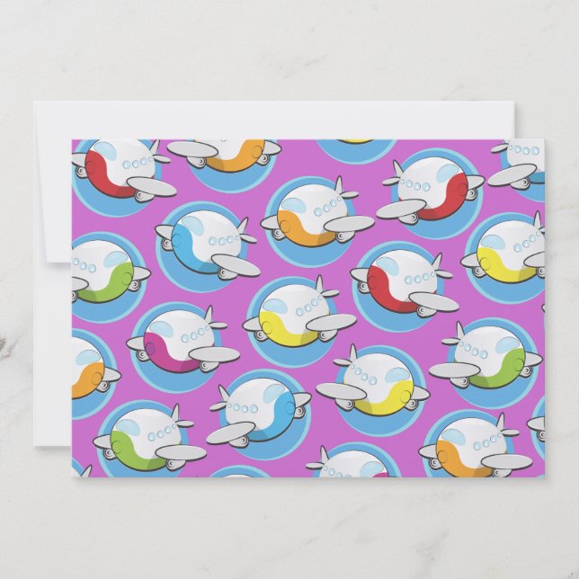 Invitación aviones (Anverso)