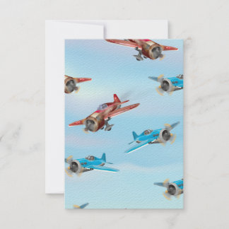 Invitación Aviones de Juguete