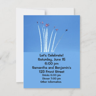 Invitación Aviones de pájaros de nieve canadienses