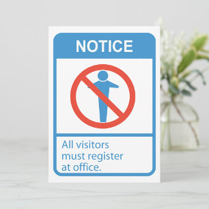 Invitación Aviso a Todos los Visitantes