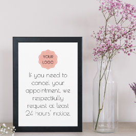 Invitación Aviso de cancelación para salón o spa