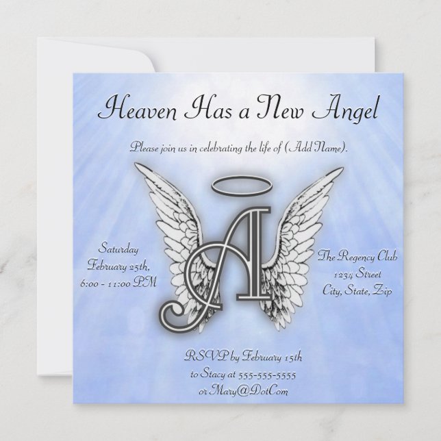 Invitación Aviso de memoria (Anverso)