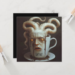 Invitación Aviso de nivel de cafeína blues de la mañana del l