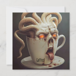 Invitación Aviso de nivel de cafeína blues de lunes a la maña