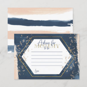 Invitación Aviso de oro de la Marina Rubor para que mami sea