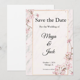 Invitación Avisos de guardado sofisticados