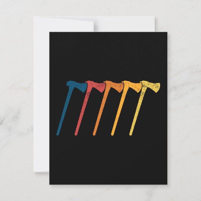 Invitación Ax tirando hacha (Anverso)