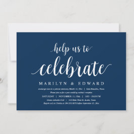 Invitación Ayúdanos a celebrar el Elopement de los Bodas del 