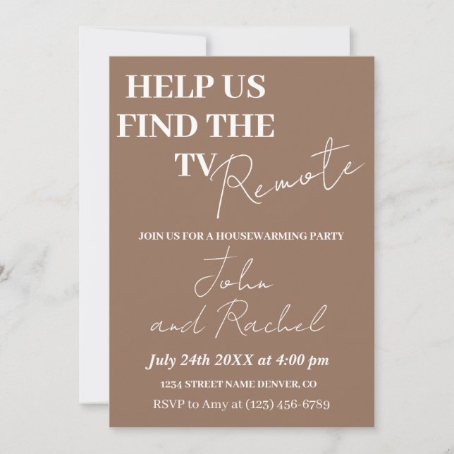 Invitación Ayúdanos a encontrar el fiesta de diversión en el  (Anverso)