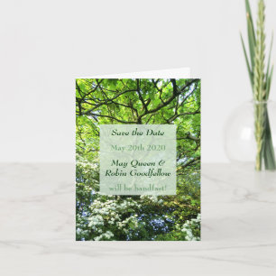 Invitación Ayuno de Hawthorn y roble Ahorra la fecha Notecard