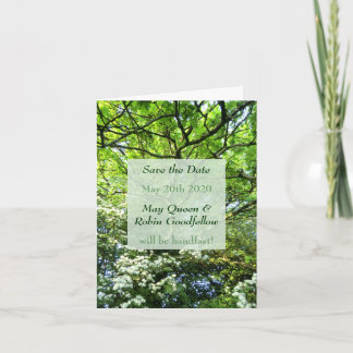 Invitación Ayuno de Hawthorn y roble Ahorra la fecha Notecard