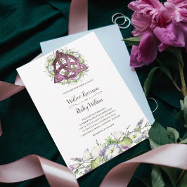 Invitación Ayuno Triquetra de Plumilla Celta de Gloria de la 