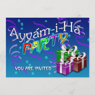 Invitación Ayyám-i-Há Fiesta