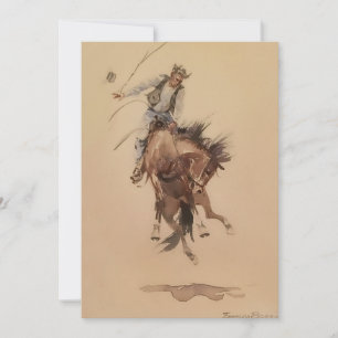 Invitación Azotar mano un bronce por Edward Borein