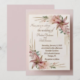 Invitación Aztec Lilly