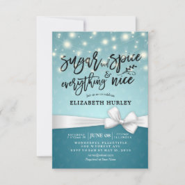 Invitación Azúcar y especias Baby Shower modernos y todo lo b