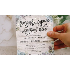 Invitación Azúcar y especias rusas de Baby Shower y todo buen