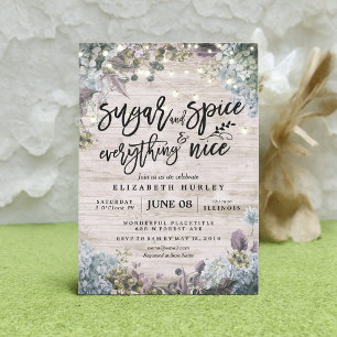 Invitación Azúcar y especias rusas de Baby Shower y todo buen