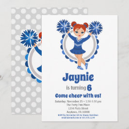 Invitación Azufre - Chicas de Redhead celebran cumpleaños