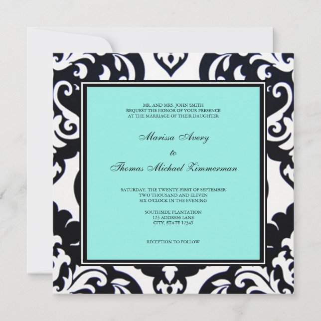 Invitación Azul (Anverso)