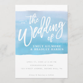 Invitación Azul acuático ruso