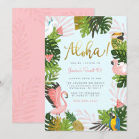 Azul | Aloha Hawaii Tropical Gold Birday Party