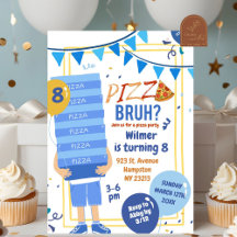 Azul Bruh te incluye en Pizza y Globo Cumpleaños C