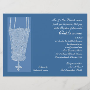 Invitación Azul candili