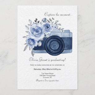Invitación Azul Captura el Momento