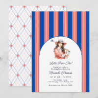 Azul Cobalto, Coral y Cumpleaños de Golf para Dama