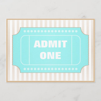 Invitación Azul de Brown del fiesta de la película