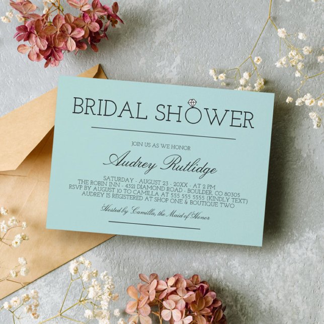 Invitación Azul de huevo de Robin - Anillo de diamantes - Duc (Subido por el creador)